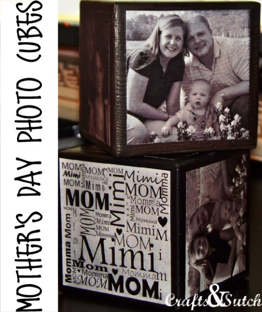 Cute Photo Cubes. Mothers Day Gift