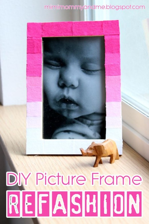 DIY Picture Frame Refashion Tutorial | Mimi, Mommy and Me: DIY Picture Frame Refashion Tutorial