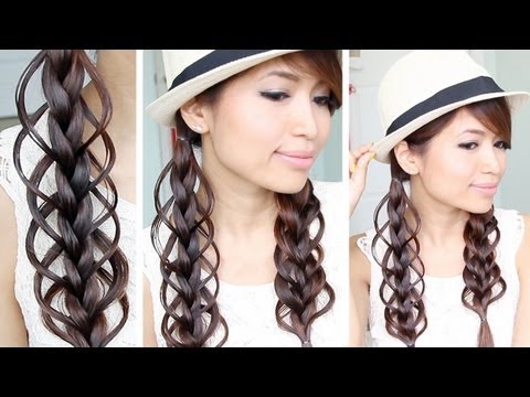 ▶ Feather Loop Braid Hair Tutorial Hairstyle