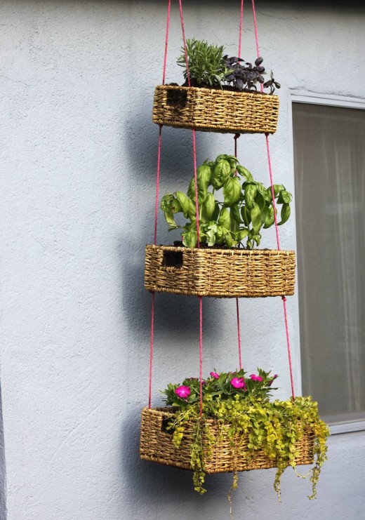 Hanging Basket Garden DIY – A Beautiful Mess