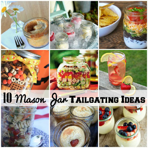 10 Mason Jar Tailgating Food Ideas – DIY