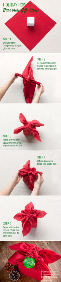 Holiday How-To: Furoshiki Gift Wrap