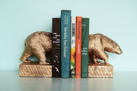 How to Make Gilded Polar Bear Bookends