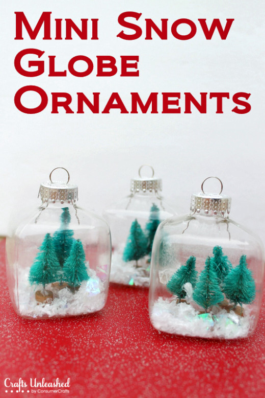 Snow Globe Mini Christmas Ornaments