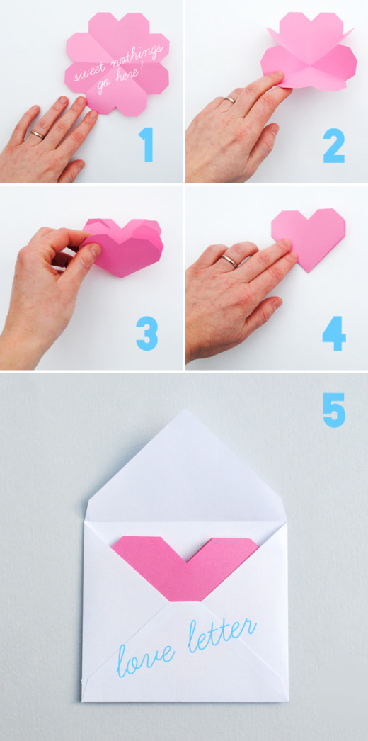 geometric heart: love letters