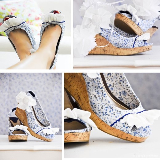 Plain to Pretty {A Shoe Makeover}