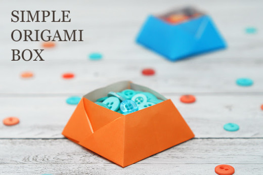 SIMPLE ORIGAMI BOX | DIY and Crafts