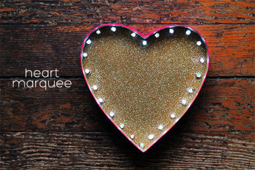 DIY Heart Marquee Light | DIY and Crafts