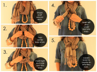 How To Tie A Scarf In a Weave