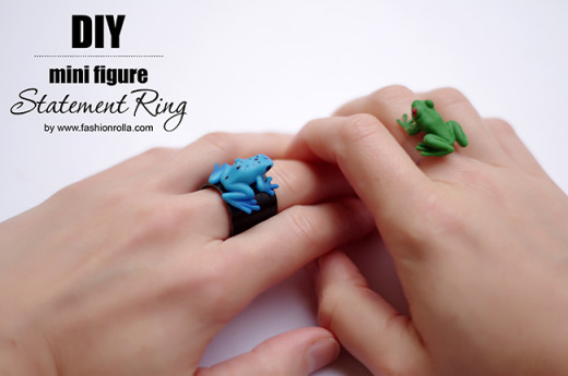 [DIY] Mini Figure Statement Ring | FashionRolla