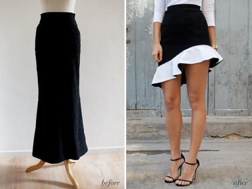 DIY BALENCIAGA INSPIRED RUFFLE SKIRT