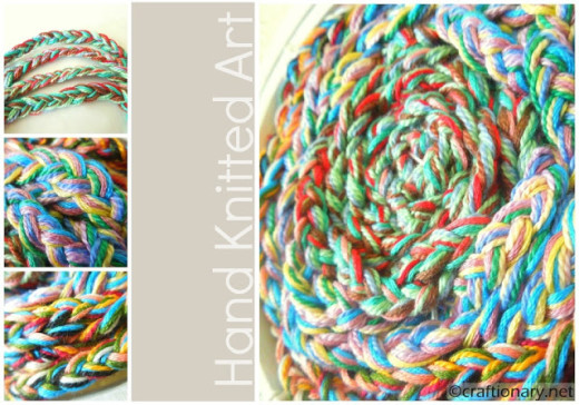 Handmade Finger Knitted Art (Embroidery Hoop) – Craftionary