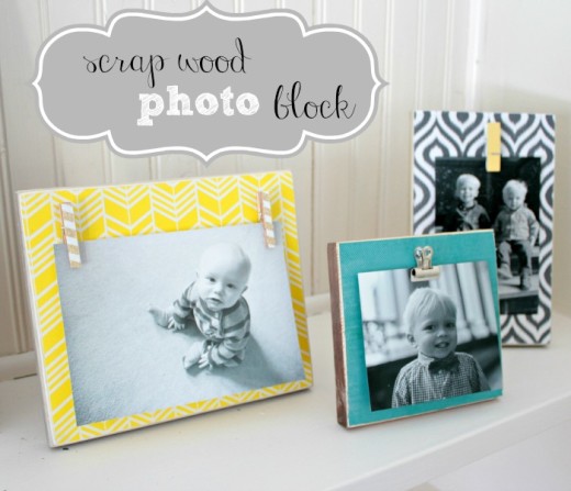 Scrap Wood Photo Blocks From Juggling Act Mama