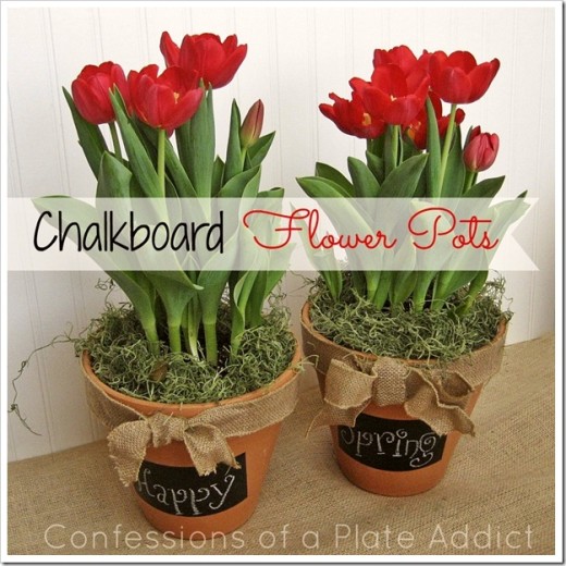 A Fun and Versatile Gift Idea…DIY Chalkboard Flower Pots