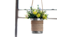 DIY: Hanging Metal Planter  | From M&J Blog